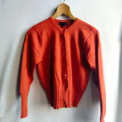 【美品】昭和レトロ　古着　ヴィンテージ　カーディガン　シンプル　毛100%