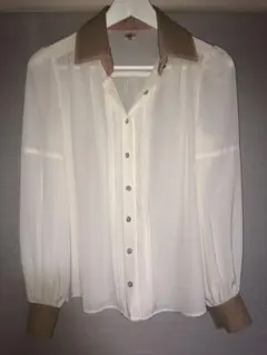 ［美品］nano universeとろみブラウス