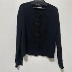 ZARA ビーズリボン カーディガン