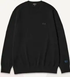 UNIQLO ユニクロ KAWS カウズ ブラック カシミアクルーネックセーター