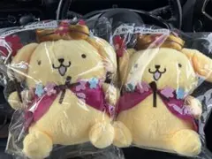 ポムポムプリン マカロン Cafe TSUBAKI ぬいぐるみ マスコット非売品