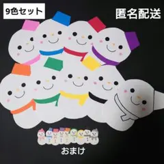 壁面飾り　雪だるま　スノーマン　SnowMan　クリスマス　9点