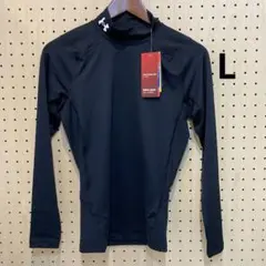 メンズヒートギアコンプレッション長袖モックシャツ L（1369606）