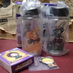 鬼滅の刃　クリアボトル　炭治郎／ 善逸   ボトル２個　箱難あり ZK-2249