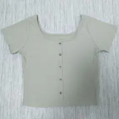 【JUNOAH】 リブカットソー 半袖のサムネイル
