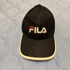 FILA メッシュキャップ ブラックサイズ57㎝〜59㎝未使用に近いのサムネイル