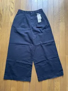 studio CLIP ネイビー コットンワイドパンツ　新品タグ付き