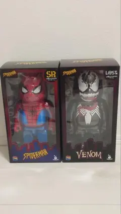 ベアブリックBE@RBRICKスパイダーマンスパイダーマン＆ヴェノム