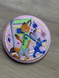 ディズニー刺繍缶バッチ　第二弾 ズートピア ビスケット