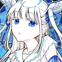 h*☆様 【手描きイラスト 原画】天使 アナログイラスト 一点物 色紙