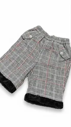 美品⭐︎グレー系チェック柄ハーフパンツ