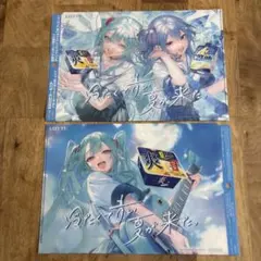 LOTTE 初音ミク 星街すいせい クリアファイル 2枚セット 非売品　新品のサムネイル