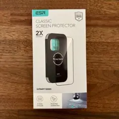 iPhone 17/16Pro ガラスフィルム 3枚入 ESR 超簡単ガイド枠付