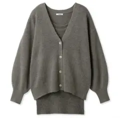 snidel スナイデル ビッグカーデ&ミニニットワンピースセット