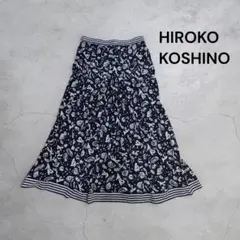 ​ヒロココシノ【美品】総柄フレアスカート コットン100% 40 日本製のサムネイル