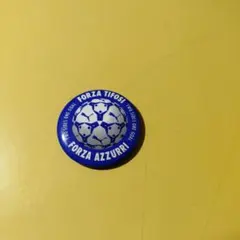 FORZA AZZURRI バッジ 青色 イタリア代表応バッジ❗