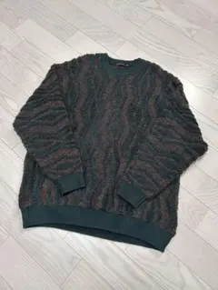 NIKO AND. 波模様 グリーン セーター Mサイズ