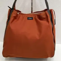 3501 Y'SACCS イザック　トートバッグ　オレンジ　無地　ナイロン