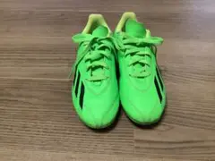 アディダス　蛍光グリーン サッカーシューズ サッカースパイク　21cm