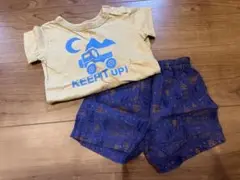 Tシャツ　ハーフパンツ　セットアップ80