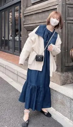 サイドカット異素材ミニワンピース　NICE CLAUP　チャコールグレー ナイスクラップ サイドカット異素材ミニワンピース チャコールグレー