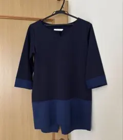 【ほぼ未使用品】DoCLASSE チュニック ネイビー M