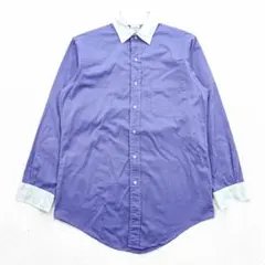 Brooks Brothers 90年代 USA製 クレリックシャツ L ブルー