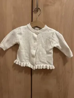 プティマイン　カーディガン　70cm  White
