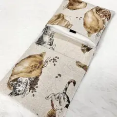 サニタリーケース 猫 コーヒー豆袋に入った猫 きなり S8902