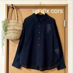 新品！un dix cors 7700円→1990円 綿 100% シアーシャツ