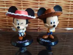 ディズニー WDCC ミッキー　ミニー　カウボーイ　置物 フィギュア レア ディズニー WDCC ミッキー ミニー カウボーイ 置物 フィギュア