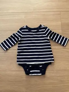 baby GAP ストライプ長袖ボディスーツ 6-9ヶ月