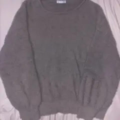 シャギーニットプルオーバーLサイズ ベージュ