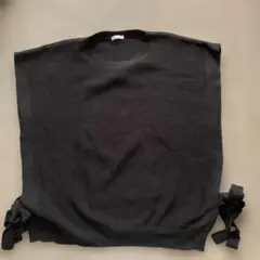 GLACIER ブラックニットベスト Lサイズ