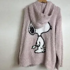 スヌーピー　ジェラートピケ　パーカー　ジェラピケ　ピンク　レディース