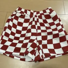 ペアマノンストリート　ペアマノン　子供服ハーフパンツ　半ズボン　スウェット　赤白
