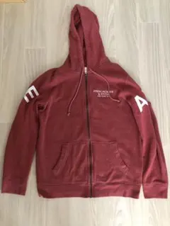Abercrombie & Fitch 赤 ジップアップパーカー