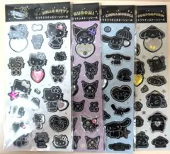 《正規品》 サンリオ キラキララインストーンシール モノクロ 4種類セット