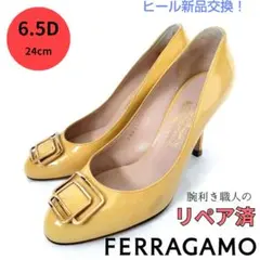 ✨️腕利き職人のリペア済✨️【フェラガモ】ヴァリナ エナメル
