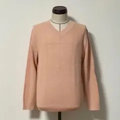 UNIQLO Vネックセーター ピンク メンズ【美品】のサムネイル