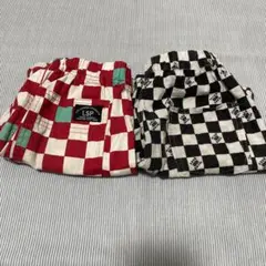 マーキーズ ブロックチェック（市松模様）ハーフパンツ２枚セット 110.120