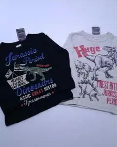 新品 未使用 マザウェイズ 110 長袖 Tシャツ ２枚 まとめ売 ロンT 恐竜