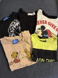 ディズニー Tシャツ 3枚 新幹線 1枚 bebe1枚 110センチ 5枚セット