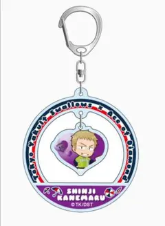 ★未使用★ダイヤのAフリフリアクリルキーホルダー（金丸）