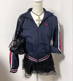 adidas トラックジャケット　ジャージ　Y2K テック ノーム グランジ