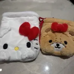 サンリオ ハローキティ 巾着2枚セット 大好きなお友だちといっしょ