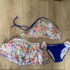 フラワープリント セパレート水着