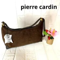 【正規品】pierrecardin レザー ショルダーバッグ ブラウン 130のサムネイル