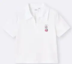 エスターバニー クロップドポロシャツ　キッズ　Sサイズ　GU ティーン