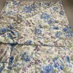 MORIRIN 羽毛肌掛けふとん 150×210cm 花柄　ブルー、ピンク　2枚のサムネイル